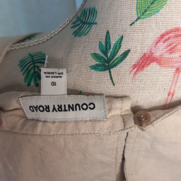 Country Road linen sleeveless top with ruffles (10) - Picture 5 of 5